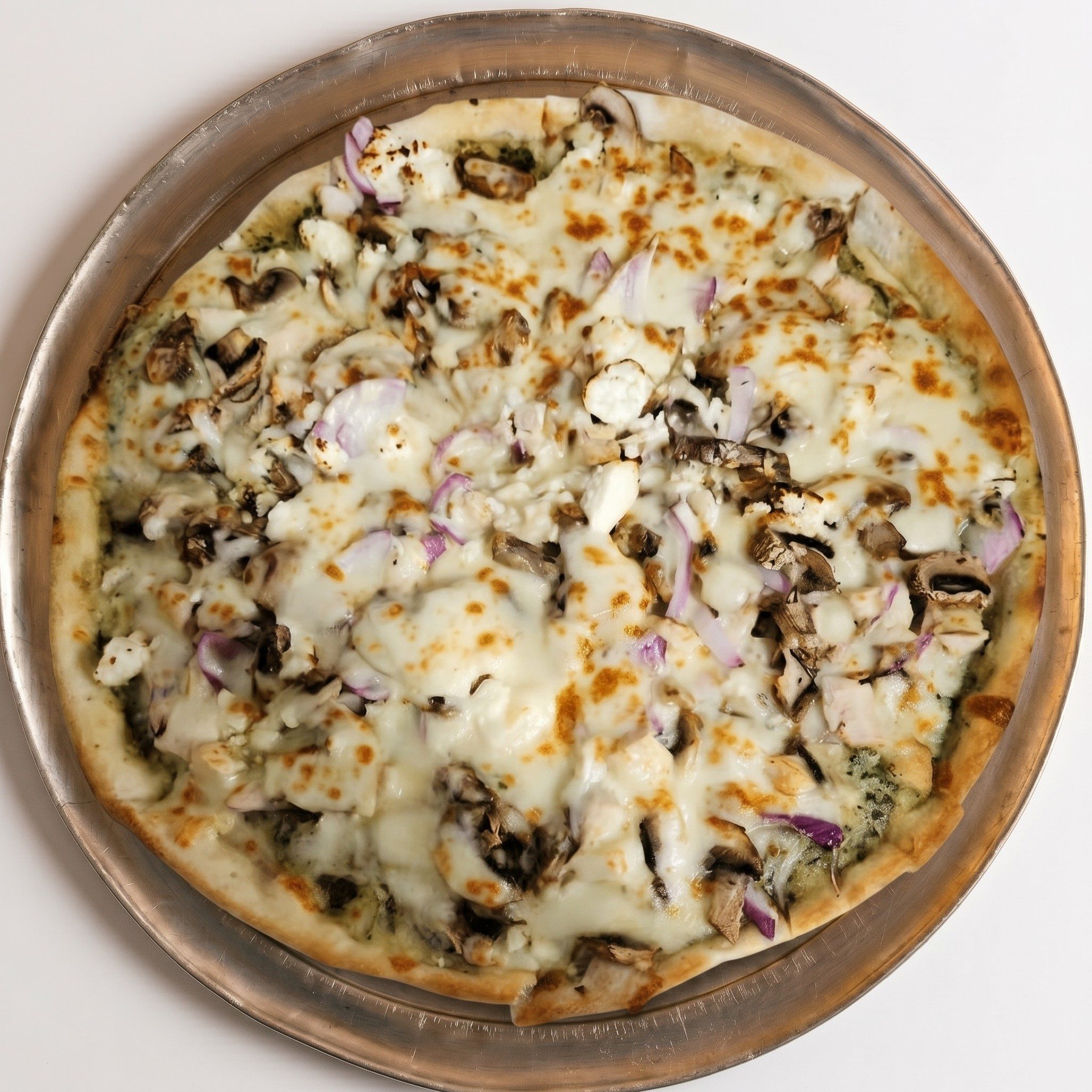 Chicken Pesto Pizza.